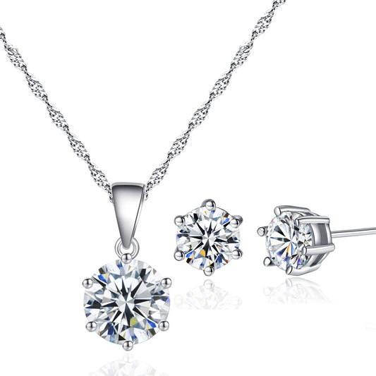 Luxurious Necklace And Stud Earrings Luxecraft Set