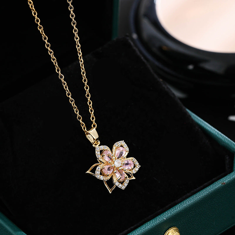 Exquisite Flower-shaped Luxecraft Necklace
