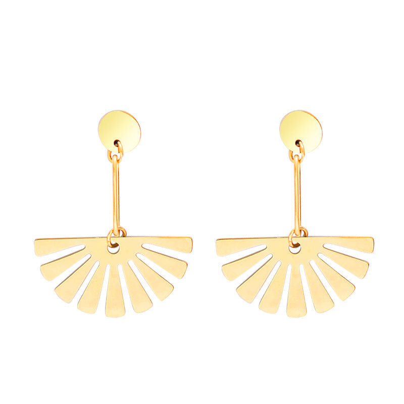 Golden Peacock Shaped Luxury Earrings