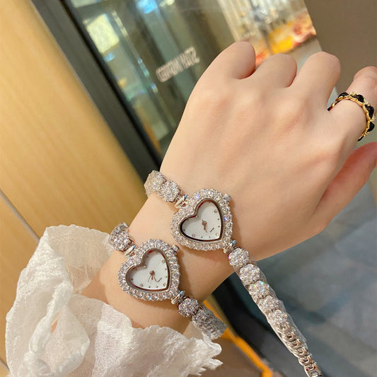 Luxecraft-Armbanduhr für Damen, modisch, lässig, mit Diamanten